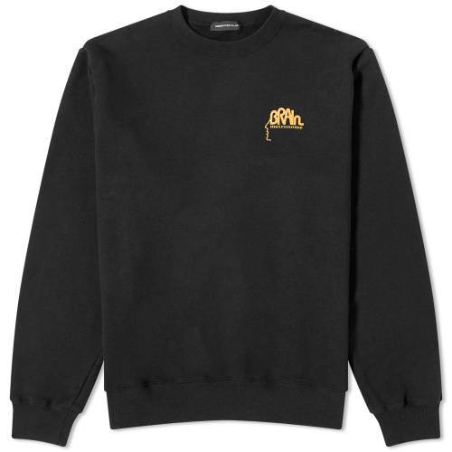 アンダーカバー トレーナー メンズ アンダーカバー クルー スウェット 黒色 ブラック スウェットトレーナー メンズ 【 UNDERCOVER BRRAIN METRONOME CREW SWEAT / BLACK 】 メンズファッション トップス