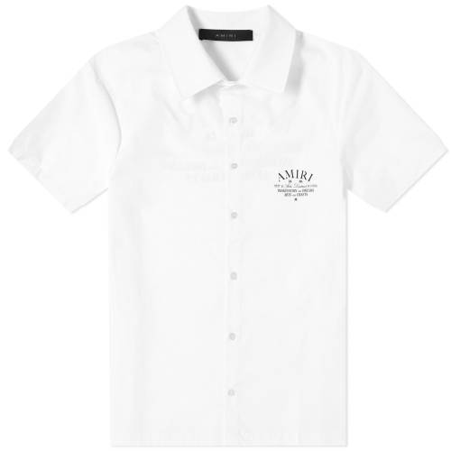 A~ X[u F zCg  Y y AMIRI ARTS DISTRICT SHORT SLEEVE VACATION SHIRT / WHITE z Yt@bV gbvX