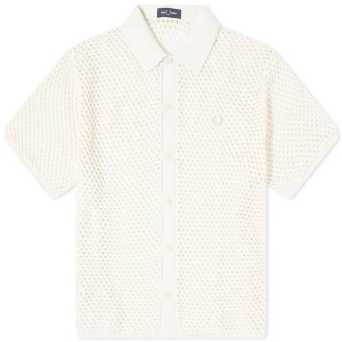 tbhy[ Y y FRED PERRY FRED PERRY BUTTON THROUGH LACE SHIRT / ECRU z Yt@bV gbvX