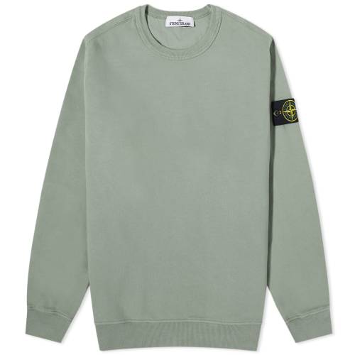 ストーンアイランド クルー スウェット スウェットトレーナー メンズ 【 STONE ISLAND STONE ISLAND GARMENT DYED CREW SWEAT / SAGE 】 メンズファッション トップス