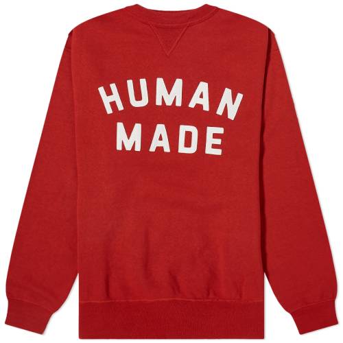 ヒューマンメイド ロゴ クルー スウェット 赤 レッド スウェットトレーナー メンズ 【 HUMAN MADE HUMAN MADE LOGO CREW SWEAT / RED 】 メンズファッション トップス