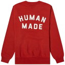 ヒューマンメイド ロゴ クルー スウェット 赤 レッド スウェットトレーナー メンズ 【 HUMAN MADE HUMAN MADE LOGO CREW SWEAT / RED 】 メンズファッション トップス