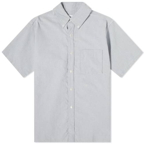 ii~J X[u _E F lCr[  Y y NANAMICA SHORT SLEEVE BUTTON DOWN WIND SHIRT / GREYISH NAVY z Yt@bV gbvX