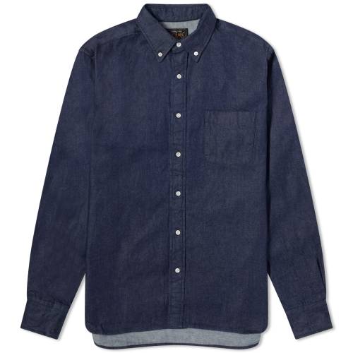 r[X _E fj F CfBS fjVc Y y BEAMS PLUS BEAMS PLUS BUTTON DOWN DENIM SHIRT / INDIGO z Yt@bV gbvX