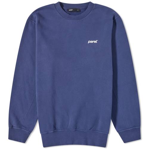 クルー スウェット 紺色 ネイビー 青色 ブルー メンズ 【 PAREL STUDIOS PAREL STUDIOS BP CREW NECK SWEAT / NAVY BLUE 】 メンズファッション トップス トレーナー