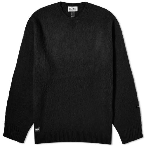 マナスタッシュ クルー ニット 黒色 ブラック メンズ 【 MANASTASH ABERDEEN CREW KNIT / BLACK 】 メンズファッション トップス セーター