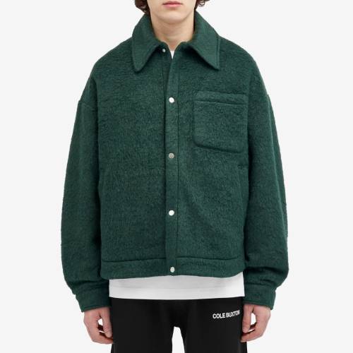 tHXg  O[ Y y COLE BUXTON COLE BUXTON WOOL OVERSHIRT / FOREST GREEN z Yt@bV gbvX