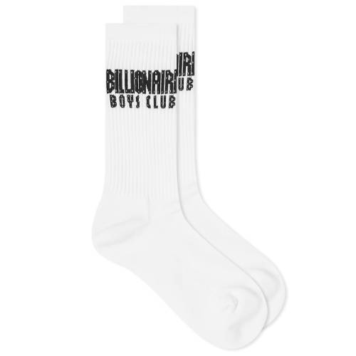 Nu S F zCg rIlA{[CYNu Y y BILLIONAIRE BOYS CLUB BILLIONAIRE BOYS CLUB LOGO SOCK / WHITE z Ci[  iCgEGA bO