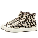 ヴァレンティノ アイコン ハイ 靴 スニーカー 茶色 ブラウン メンズ 【 VALENTINO ICON HIGH TOP SNEAKER / BROWN 】