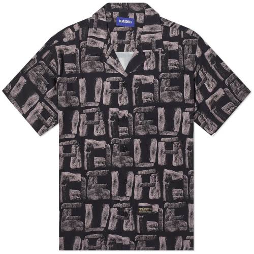 スリーブ 黒色 ブラック 半袖 メンズ 【 DEVA STATES DEVA STATES FORCE SHORT SLEEVE VACATION SHIRT / BLACK MULTI 】 メンズファッション トップス