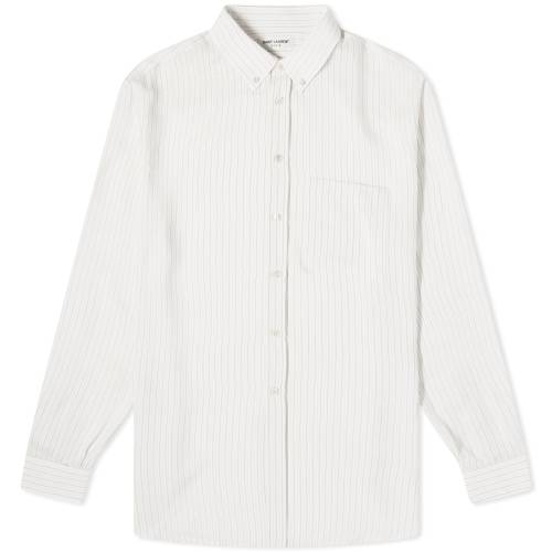 T[ XgCv x[W Y y SAINT LAURENT SAINT LAURENT STRIPE SHIRT / BEIGE z Yt@bV gbvX