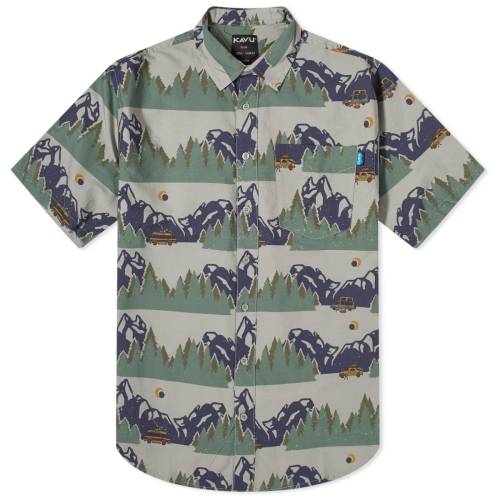 Ju[ W X[u  Y y KAVU THE JAM SHORT SLEEVE SHIRT / OFF ROAD VAN z Yt@bV gbvX