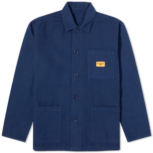 ジャケット 紺色 ネイビー メンズ 【 SERVICE WORKS SERVICE WORKS CANVAS COVERALL JACKET / NAVY 】 メンズファッション トップス