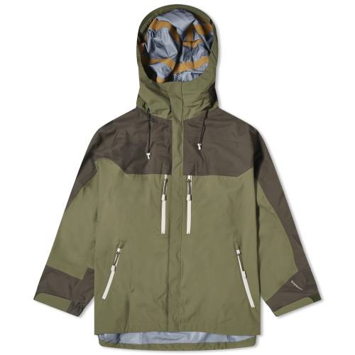 ジバンシィ シェル ジャケット オリーブ 緑 グリーン シェルジャケット メンズ 【 GIVENCHY TWO TONE SHELL JACKET / OLIVE GREEN 】 メンズファッション コート