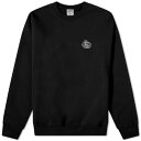 クルー スウェット 黒色 ブラック スウェットトレーナー メンズ 【 LAST RESORT AB LAST RESORT AB ATLAS MONOGRAM CREW SWEAT / BLACK 】 メンズファッション トップス