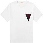 ヴァレンティノ ロゴ Tシャツ 白色 ホワイト メンズ 【 VALENTINO LARGE V LOGO TEE / WHITE 】 メンズファッション トップス カットソー