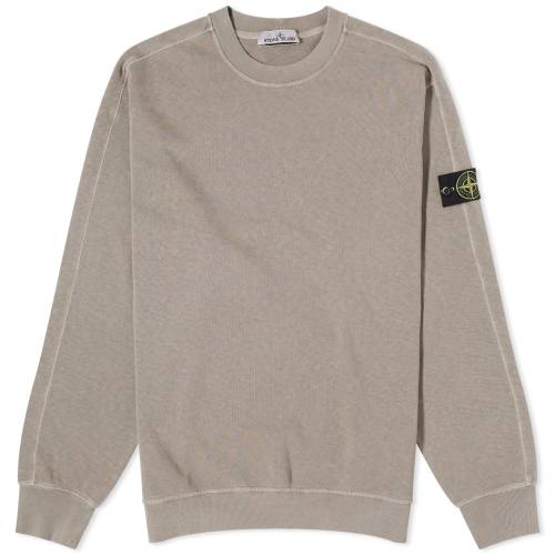 ストーンアイランド クルー スウェット 灰色 グレー スウェットトレーナー メンズ 【 STONE ISLAND STONE ISLAND GARMENT DYED MALFILE CREW SWEAT / DOVE GREY 】 メンズファッション トップス