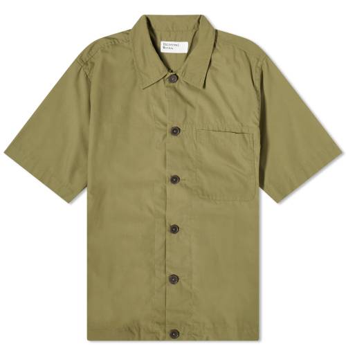 jo[T[NX X[u I[u  Y y UNIVERSAL WORKS UNIVERSAL WORKS RECYCLED POLY SHORT SLEEVE SHIRT / OLIVE z Yt@bV gbvX