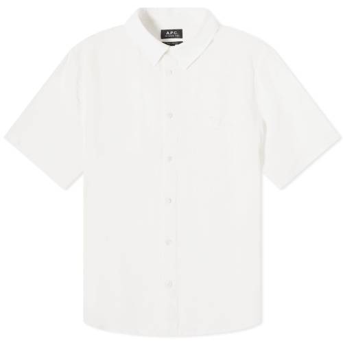 A[Ey[EZ[ X[u F zCg A.P.C.  Y y BELLINI SHORT SLEEVE LINEN SHIRT / OFF WHITE z Yt@bV gbvX