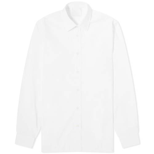 ジバンシィ 白色 ホワイト メンズ 【 GIVENCHY 4G EMBROIDERED POPLIN SHIRT / WHITE 】 メンズファッション トップス ニット セーター