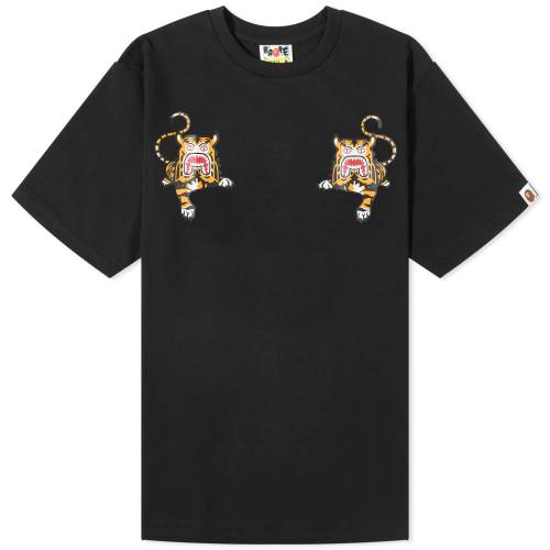 【★スーパーSALE★6/11深夜2時迄】アベイシングエイプ Tシャツ 黒色 ブラック メンズ 【 A BATHING APE A BATHING APE BAPE TIGER T-SHIRT / BLACK 】 メンズファッション トップス カットソー