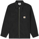 カーハート ジップアップパーカー メンズ カーハート ダブリューアイピー 黒色 ブラック メンズ 【 CARHARTT WIP CARHARTT WIP CRAFT ZIP OVERSHIRT / BLACK 】 メンズファッション コート ジャケット