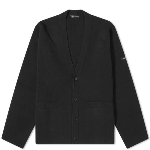 バレンシアガ カーディガン 黒色 ブラック メンズ 【 BALENCIAGA CARDIGAN / BLACK 】 メンズファッション トップス