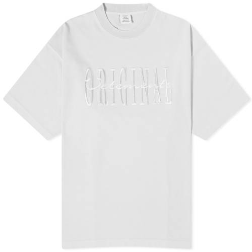 ヴェトモン ロゴ Tシャツ 白色 ホワイト メンズ 【 VETEMENTS ORIGINAL LOGO T-SHIRT / WHITE 】 メンズファッション トップス カットソー