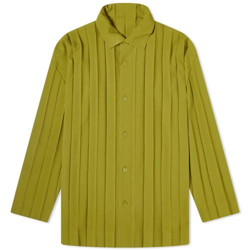  O[ PLISS? Y y HOMME PLISS? ISSEY MIYAKE HOMME ISSEY MIYAKE EDGE SHIRT / GREEN z Yt@bV gbvX