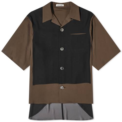 アンダーカバー 緑 グリーン レディース 【 UNDERCOVER MULTI FABRIC SHIRT / GREEN 】 レディースファッション トップス