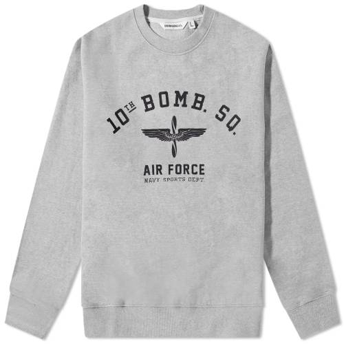 クルー スウェット 灰色 グレー エアフォース スウェットトレーナー メンズ 【 UNIFORM BRIDGE UNIFORM BRIDGE 10TH AIR FORCE CREW SWEAT / GREY 】 メンズファッション トップス