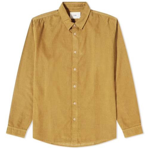 tH[N ^oR Y y FOLK BABYCORD SHIRT / TOBACCO z Yt@bV gbvX