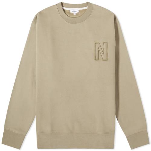 ノースプロジェクツ ロゴ クルー スウェット 砂色 サンド スウェットトレーナー メンズ 【 NORSE PROJECTS NORSE PROJECTS ARNE RELAXED N LOGO CREW SWEAT / SAND 】 メンズファッション トップス