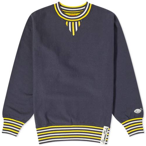 ヒューマンメイド クルー スウェット 紺色 ネイビー スウェットトレーナー メンズ 【 HUMAN MADE HUMAN MADE HEM LINE CREW SWEAT / NAVY 】 メンズファッション トップス