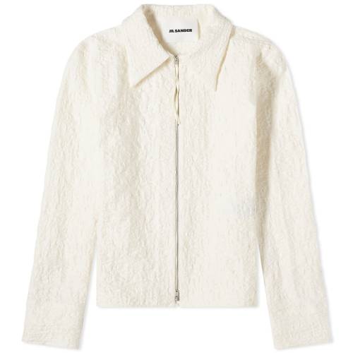 ジルサンダー レディース 【 JIL SANDER JIL SANDER FRONT ZIP SHIRT / PORCELAIN 】 レディースファッション トップス