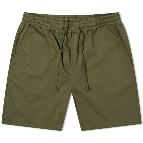 ˥С 硼 ϡեѥ ꡼ ӡ硼    UNIVERSAL WORKS UNIVERSAL WORKS TWILL BEACH SHORTS / LIGHT OLIVE  󥺥եå ܥ