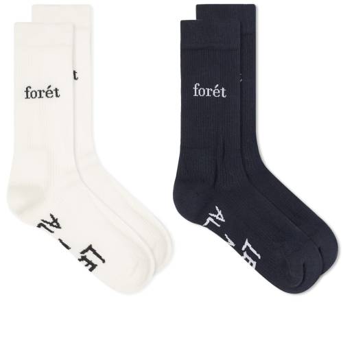 C F lCr[ & Y y FORET ALONE SOCKS / NAVY & CLOUD z Ci[  iCgEGA bO