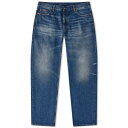 サンローラン 青色 ブルー メンズ 【 SAINT LAURENT SAINT LAURENT RELAXED STRAIGHT JEAN / DEAUVILLE BEACH BLUE 】 メンズファッション ズボン パンツ