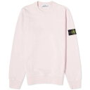 ストーンアイランド クルー スウェット ピンク スウェットトレーナー メンズ 【 STONE ISLAND STONE ISLAND GARMENT DYED CREW SWEAT / PINK 】 メンズファッション トップス