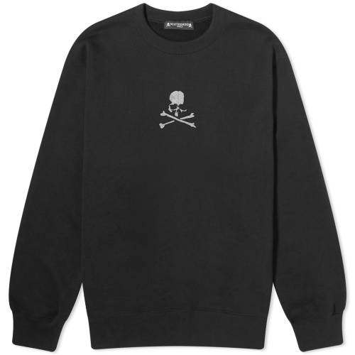 マスターマインドワールド ロゴ クルー スウェット 黒色 ブラック スウェットトレーナー メンズ 【 MASTERMIND WORLD MASTERMIND WORLD LOOPWHEEL LOGO CREW SWEAT / BLACK 】 メンズファッション トップス ニッ