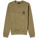 ベルスタッフ クルー スウェット オリーブ スウェットトレーナー メンズ 【 BELSTAFF PATCH CREW SWEAT / TRUE OLIVE 】 メンズファッション トップス