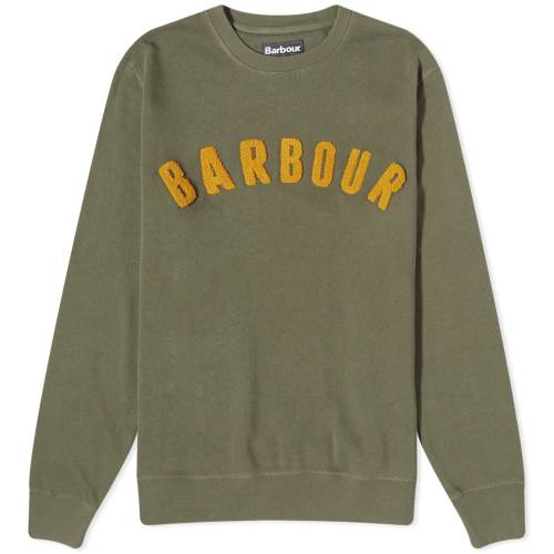 バブアー ロゴ クルー スウェット オリーブ スウェットトレーナー メンズ 【 BARBOUR ESSENTIAL PREP LOGO CREW SWEAT / OLIVE 】 メン..