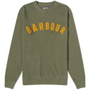 バブアー ロゴ クルー スウェット オリーブ スウェットトレーナー メンズ 【 BARBOUR ESSENTIAL PREP LOGO CREW SWEAT / OLIVE 】 メンズファッション トップス