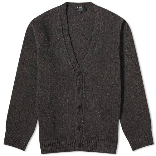 楽天スニケスアー・ペー・セー カーディガン A.P.C. メンズ 【 THEOPHILE DONEGAL CARDIGAN / ANTHRACITE 】 メンズファッション トップス