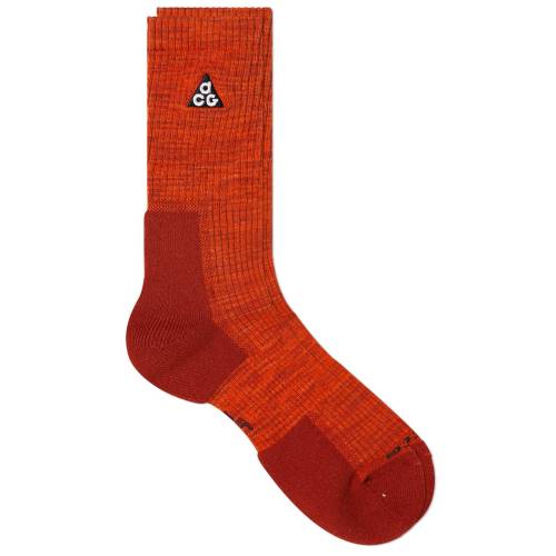 ナイキ クルー 橙 オレンジ ナイト マルーン & メンズ 【 NIKE ACG CUSHIONED CREW SOCK / CAMPFIRE ORANGE & NIGHT MAROON 】 インナー 下着 ナイトウエア レッグ