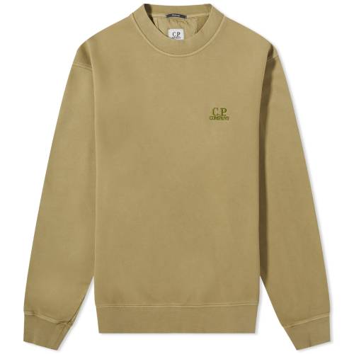 シーピーカンパニー フリース クルー スウェット 緑 グリーン オリーブ C.P. スウェットトレーナー メンズ 【 C.P. COMPANY COMPANY DIAGONAL FLEECE CREW SWEAT / GREEN OLIVE 】 メンズファッション トップス