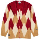 }iX^bV _Ch J[fBK CF o[KfB[ Y y MANASTASH ABERDEEN DIAMOND CARDIGAN / BURGUNDY z Yt@bV gbvX