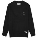 ワコマリア クルー 黒色 ブラック メンズ 【 WACKO MARIA WACKO MARIA CREW NECK KNITTED JUMPER / BLACK 】 メンズファッション トップス ニット セーター