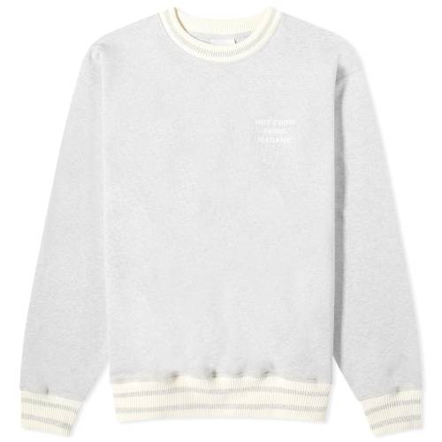 ドロールドムッシュ クルー スウェット 灰色 グレー DRôLE スウェットトレーナー メンズ 【 DROLE DE MONSIEUR DE MONSIEUR SPORT SLOGAN CREW SWEAT / GREY 】 メンズファッション トップス