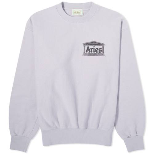 アリーズ テンプル クルー スウェット スウェットトレーナー メンズ 【 ARIES AGED TEMPLE CREW SWEAT / LILAC 】 メンズファッション トップス ニット セーター